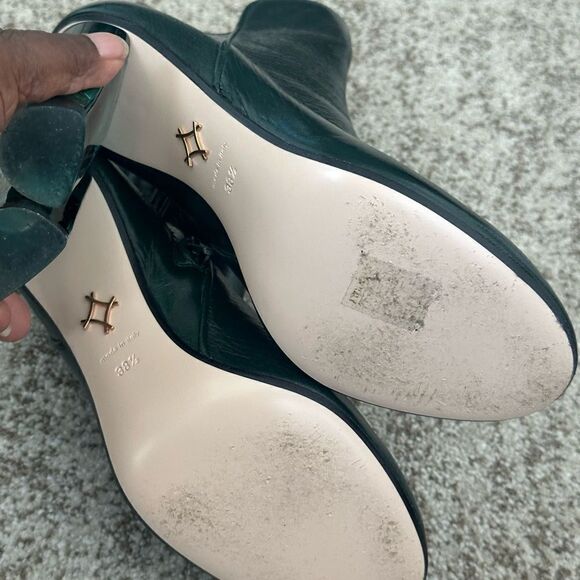 Andrea Gomez CHIARA 95 HUNTER LUCITE Heeled Boots 38.5 - Picture 8 of 9